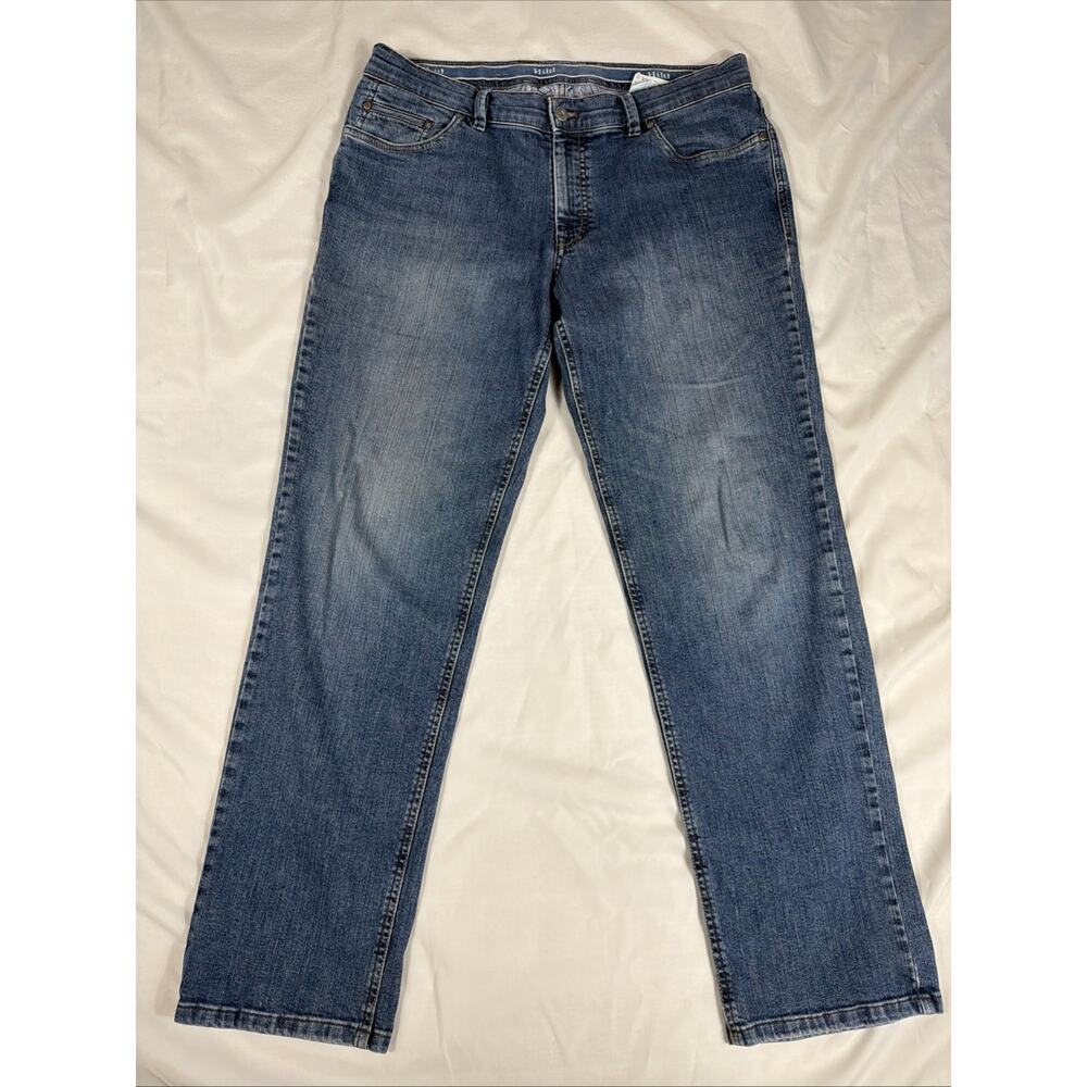 Hiltl Jeans Mens 36x32 Dark Wash Straight Leg Stretch Denim Dude-2Z Mod 41483
